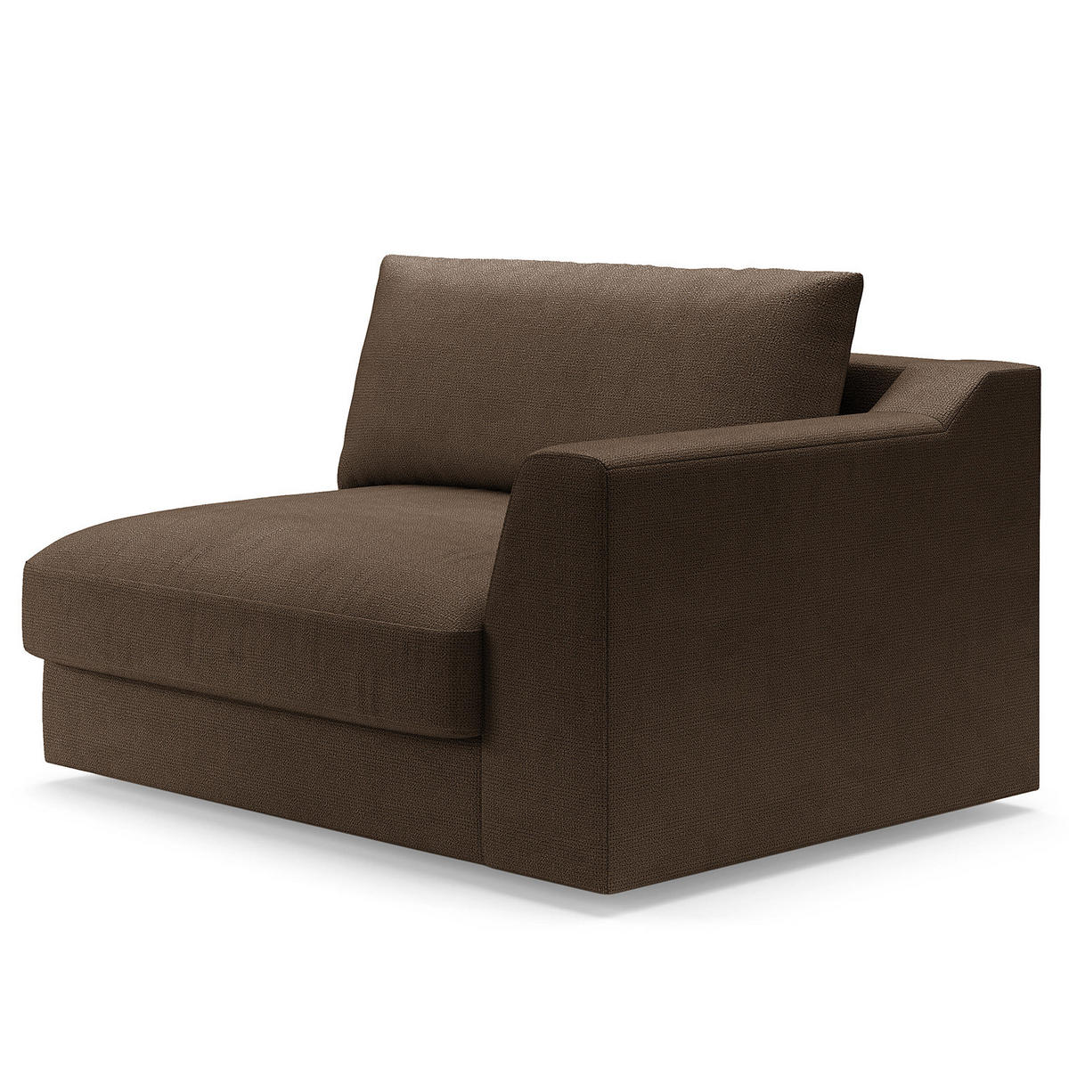 BIG-SOFA - Braun, Kunststoff/Textil (274/90/112cm) - home24