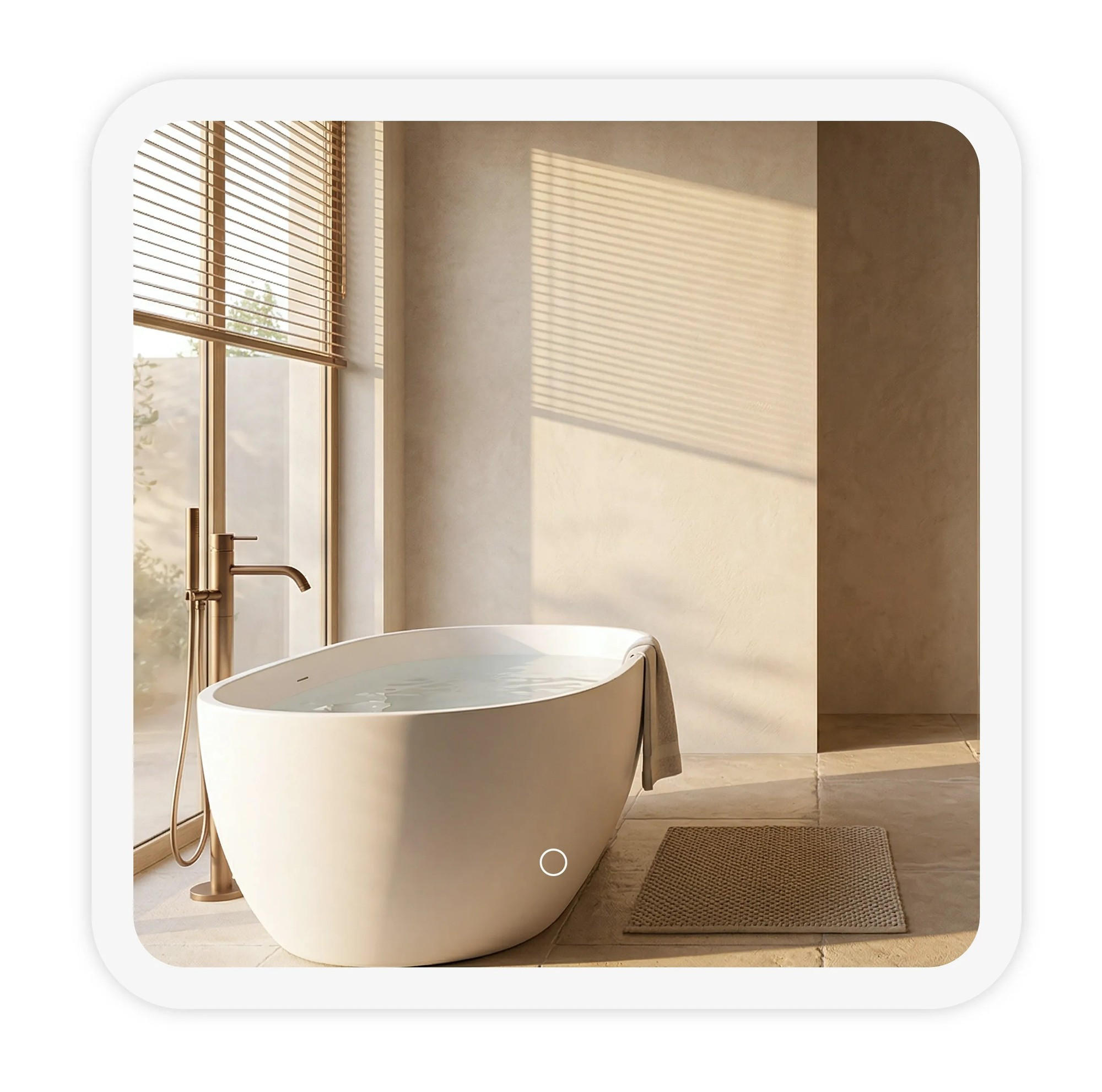 REA Spiegel Transparent 70x2x70 cm