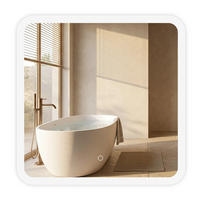 SPIEGEL Rea Led 70x70cm Top-2 - Transparent, Glas (70/2/70cm) - REA