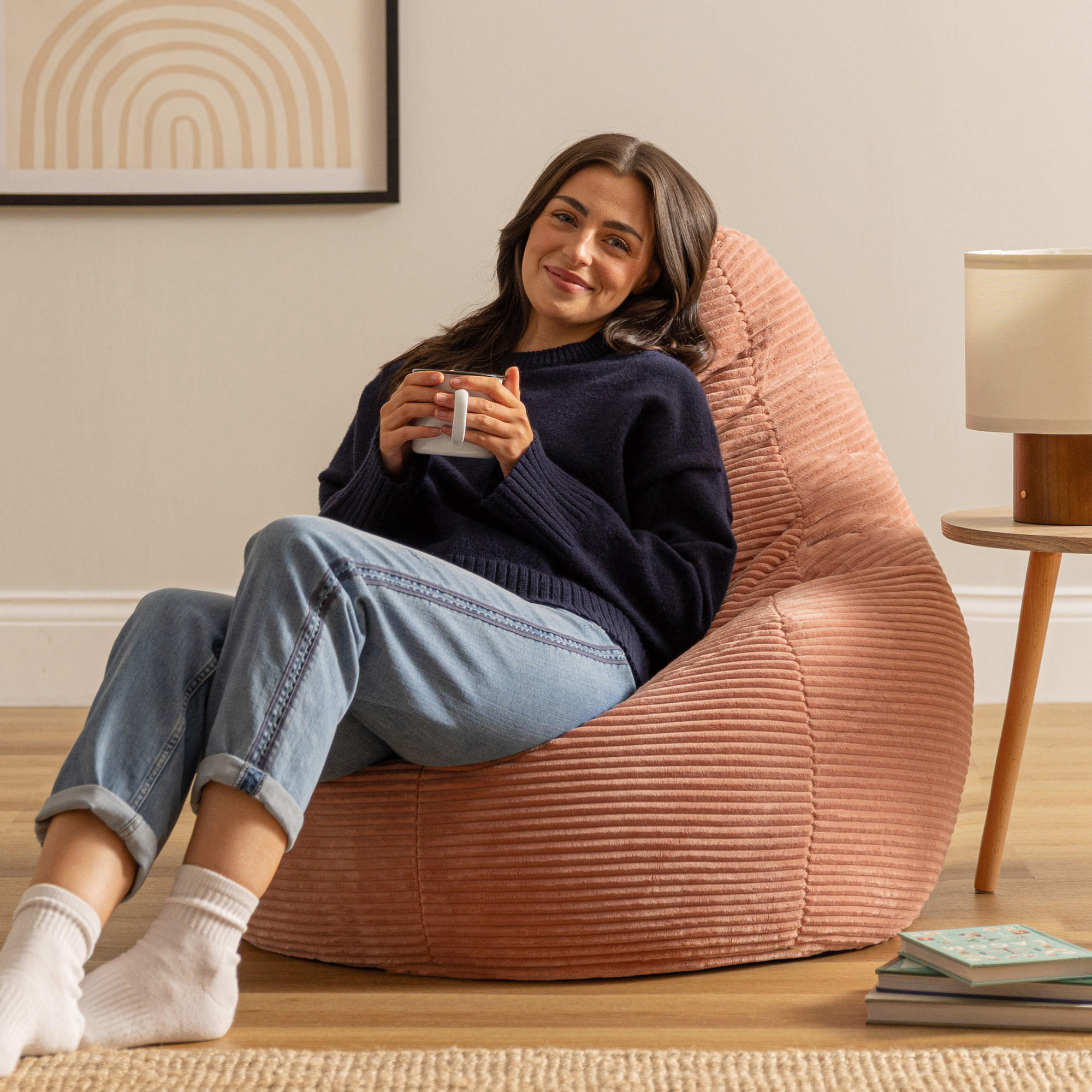 Thumbnail - icon Sitzsack, Pink, Textil, 200 L, 1-Sitzer, Freiform, 90x73x84 cm, Hergestellt in Deutschland, Wohnzimmer, Hocker, Sit...