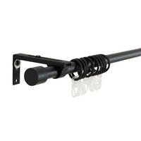 GARDINENSTANGE Ningbo Ø16/19 mm Schwarz - Schwarz, Metall (210cm) - Gardinenbox