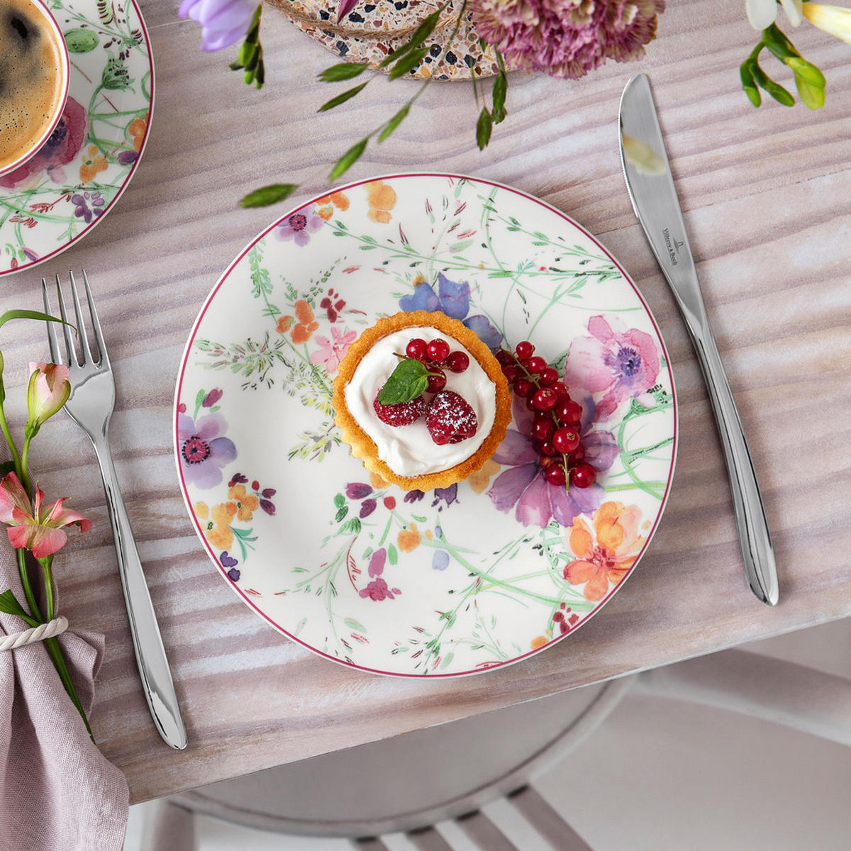 FRÜHSTÜCKSTELLER Mariefleur Basic bunt ø 21,5 cm 6er Set - Multicolor, Keramik (21.5cm) - Villeroy & Boch