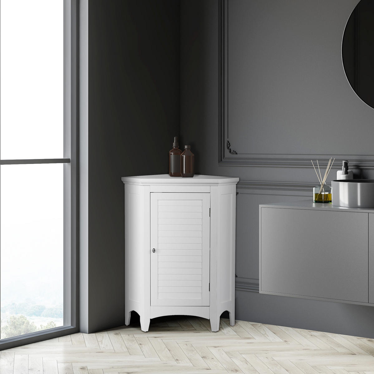 MIDISCHRANK Weiß - Weiß, Holzwerkstoff (44.95/81.3/81.3cm) - Teamson Home