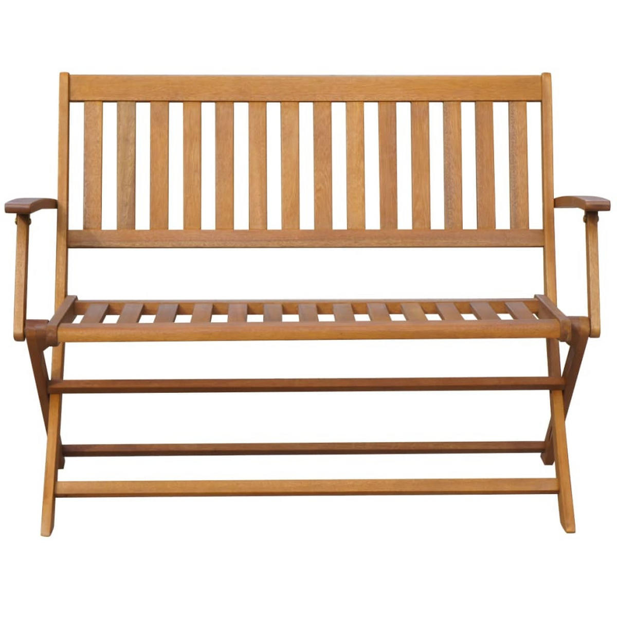 GARTENBANK 120 Cm Massivholz Akazie - Braun, Holz (120/89/60cm) - vidaXL