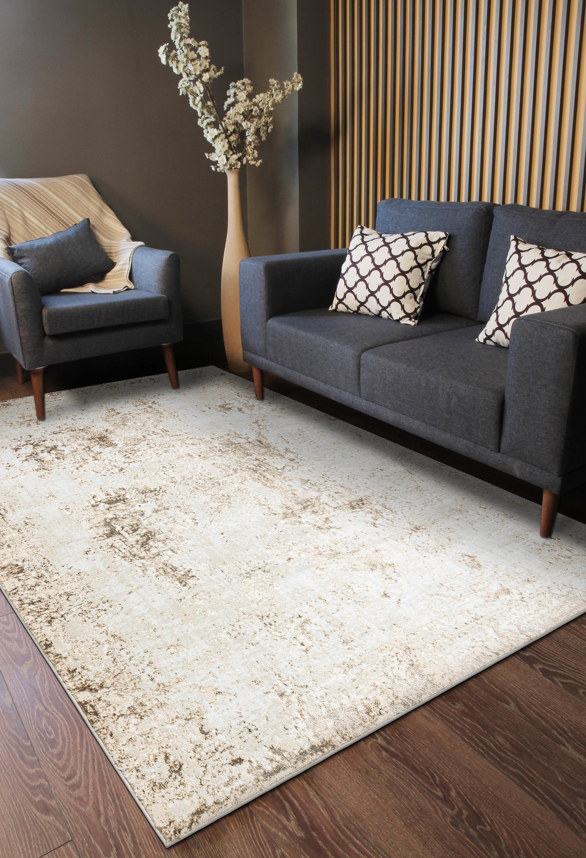 TEPPICH Allure 180/270 cm - Creme, Textil (180/270cm) - rugsX
