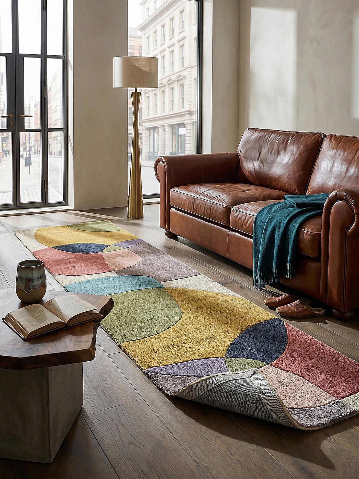 TEPPICH aus Wolle AIRE in Bunt, abstrakt, 60 x 230 cm - Multicolor, Textil (60/230cm) - KADIMA DESIGN