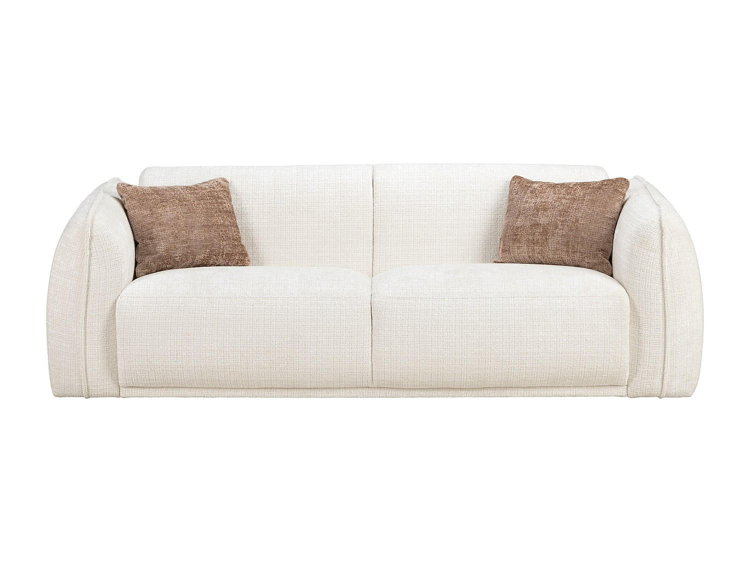 SOFA - 2 Personen - stoff - beige Juneti - Beige, Textil (205/80/90cm) - Vente-Unique