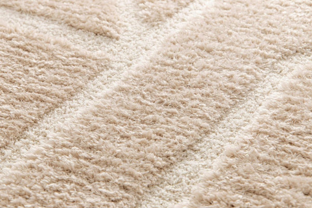 TEPPICH mit Reliefeffekt beige - Beige, Textil (160/230cm) - AFK Living