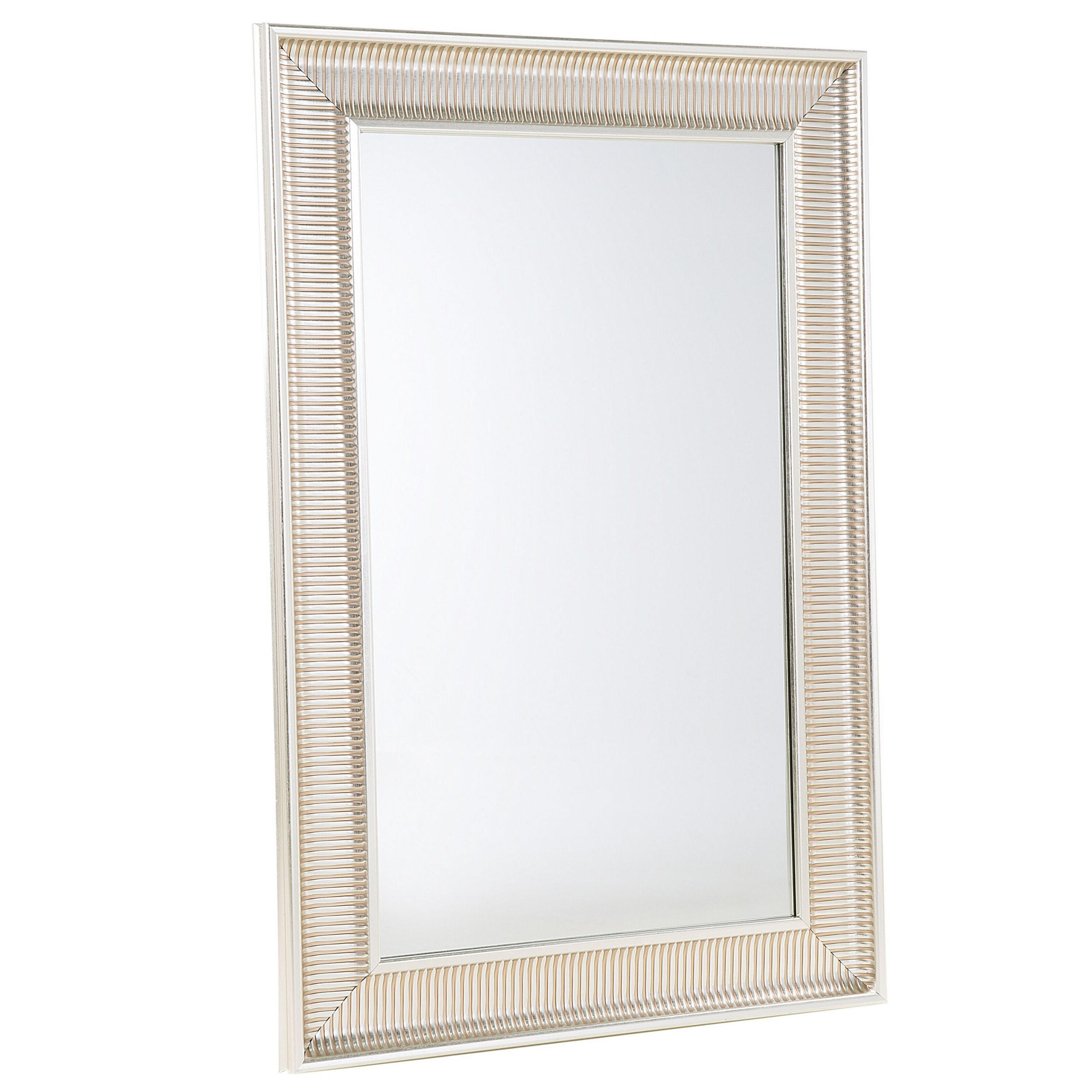 WANDSPIEGEL gold rechteckig 60/90 cm Cassis - Silberfarben/Goldfarben, Kunststoff (60/90/4cm) - Beliani