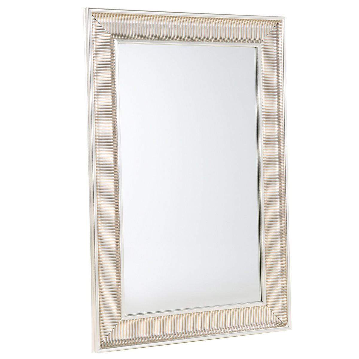 WANDSPIEGEL gold rechteckig 60/90 cm Cassis - Silberfarben/Goldfarben, Kunststoff (60/90/4cm) - Beliani