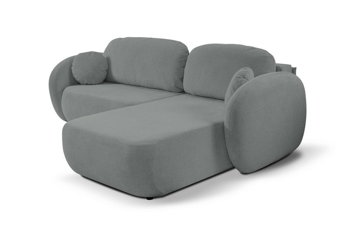 ECKSOFA Olena - Dunkelgrau (Aragon 93) - Dunkelgrau, Holzwerkstoff (248/174cm)