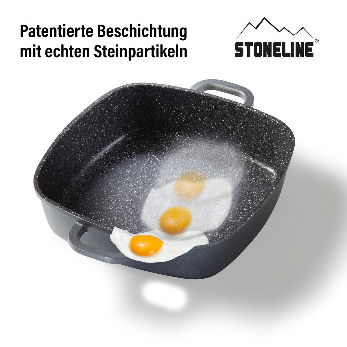 ECKPFANNE - Grau, Metall (35.5/24/6.7cm) - Stoneline