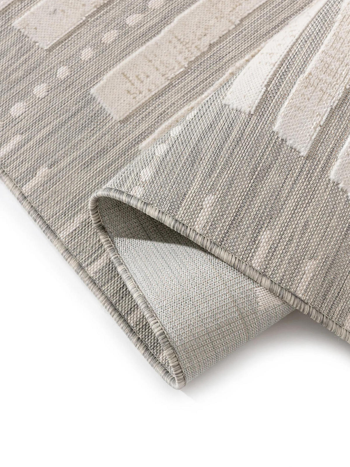 OUTDOORTEPPICH Flora Beige 160x230 cm - Creme, Kunststoff (160/230cm) - benuta