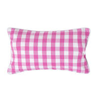 KISSENHÜLLE Karo-Muster 30/50 cm, 100% Baumwolle - Rosa, Textil (30/50cm) - Homescapes