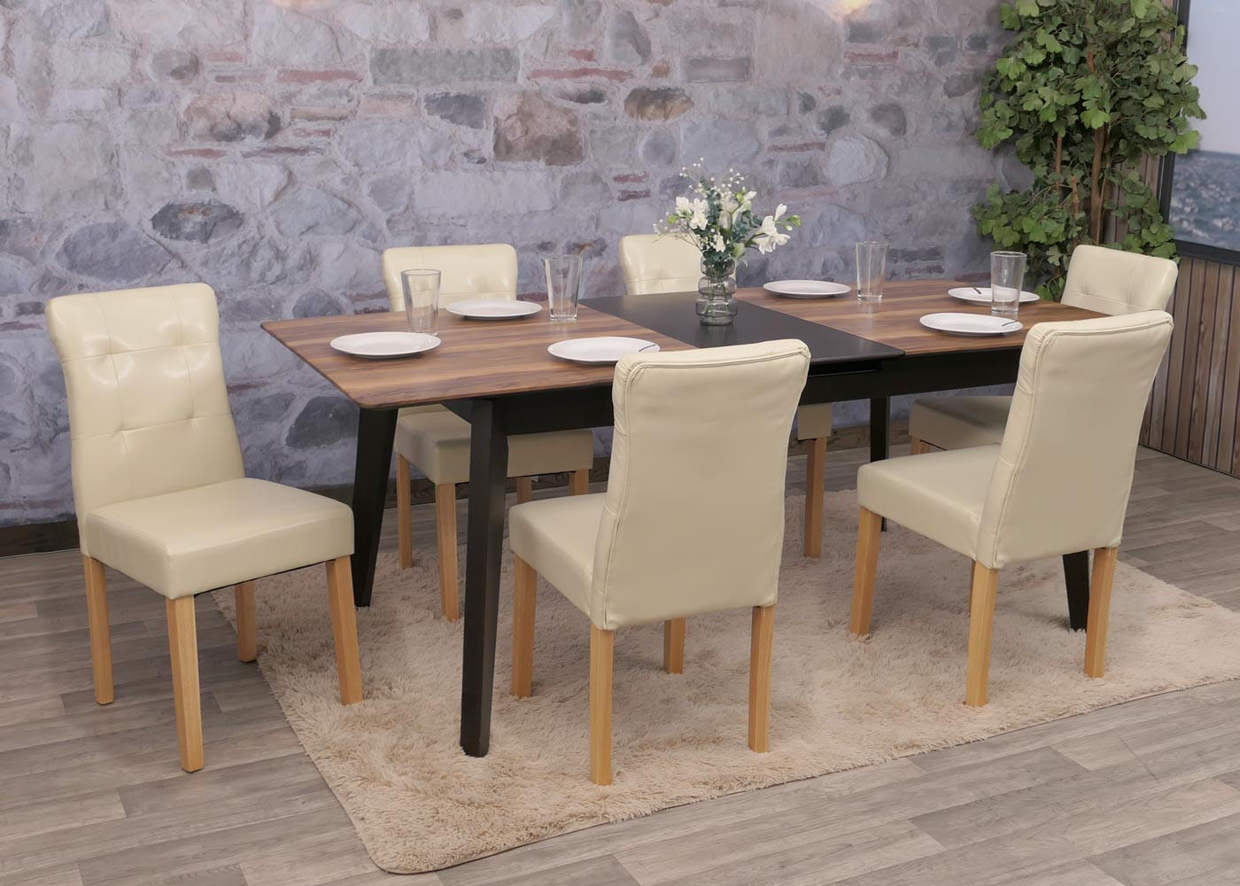 ESSZIMMERSTUHL Beige 2er-Set - Beige, Textil (41/88/55cm) - MCW