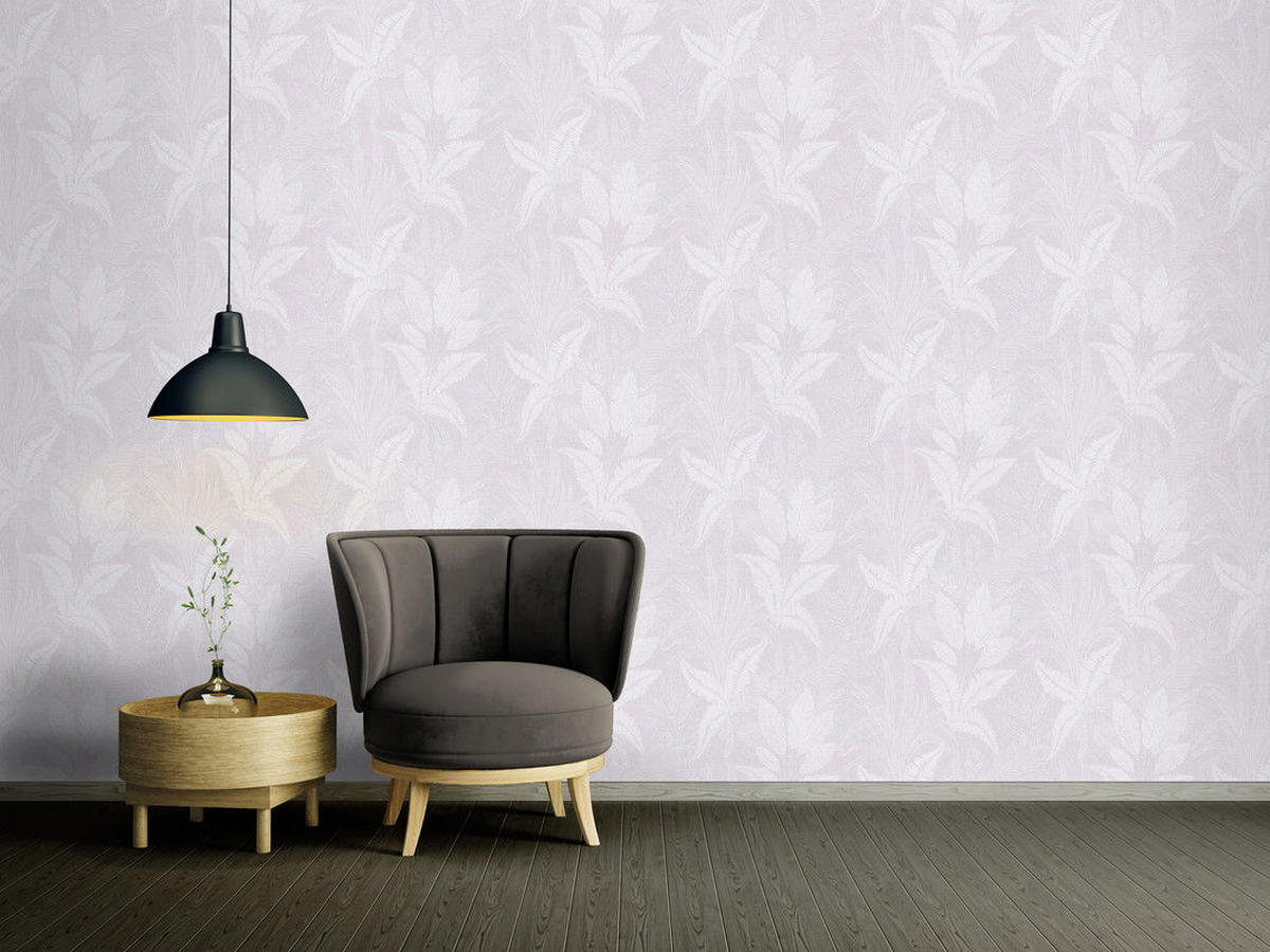 VLIESTAPETE Lila 53/1005 cm - Lila, Textil (53/1cm) - KUNSTLOFT