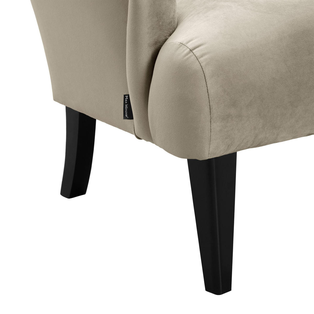 SESSEL Kayley Samtvelours sahara - Sahara, Kunststoff (71/97/82cm) - 58aufmkessel