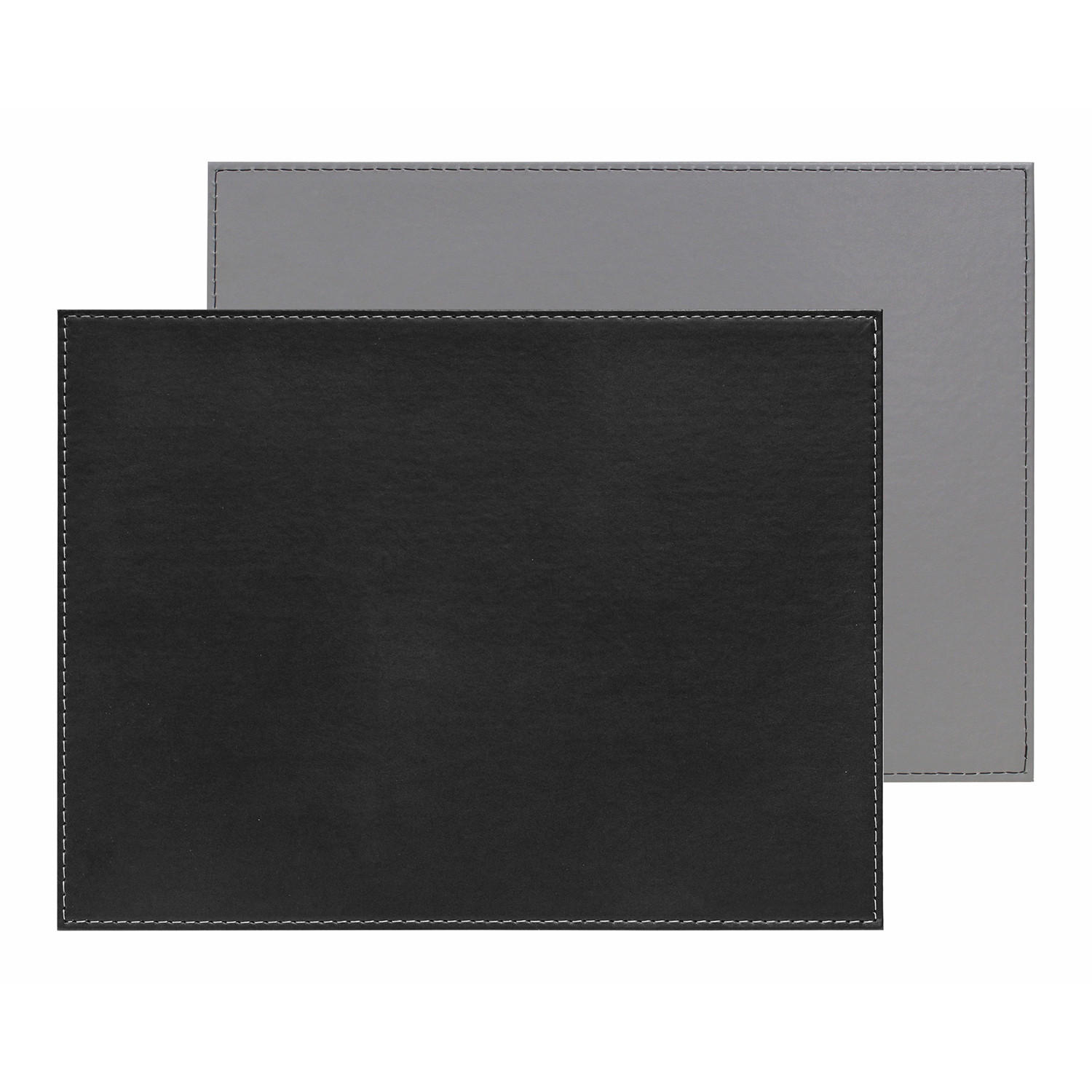 PLATZSET 40 x 30 cm grau / schwarz - Multicolor, Textil (40/30/0.5cm) - Freeform