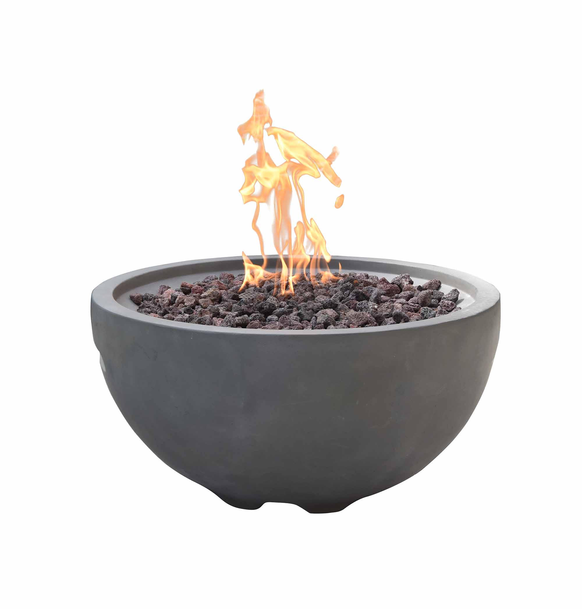 FEUERSTELLE Nantucket in Beton-Optik grau aus Faserbeton - Grau, Stein (78/44/78cm) - Elementi