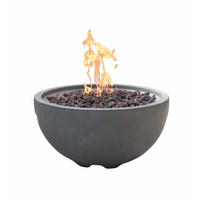 FEUERSTELLE Nantucket in Beton-Optik grau aus Faserbeton - Grau, Stein (78/44/78cm) - Elementi