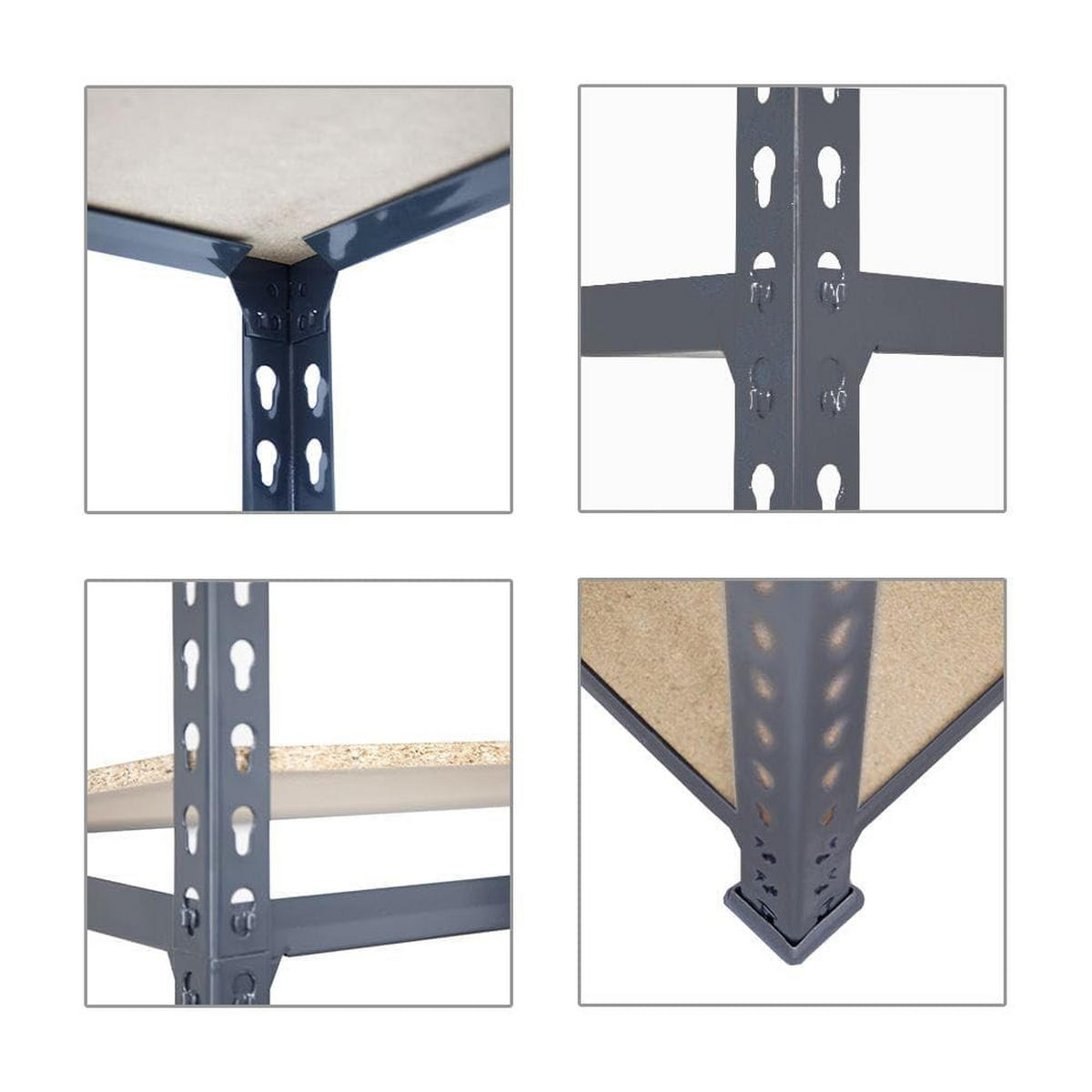 SCHWERLASTREGAL Giant Muli HxBxT 250 x 110 x 50 cm 6 Fachböden Fachlast 200 kg Anthrazit - Anthrazit, Metall (110/250/50cm) - PROREGAL