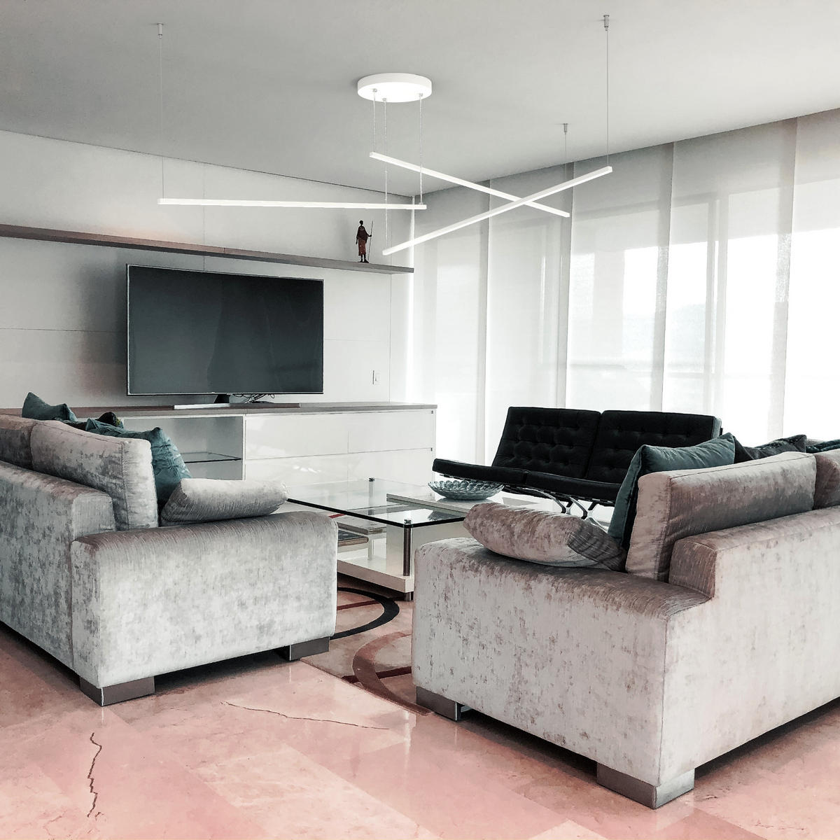 LED-HÄNGELEUCHTE - Weiß, Metall (2/100/2cm) - Lumicom