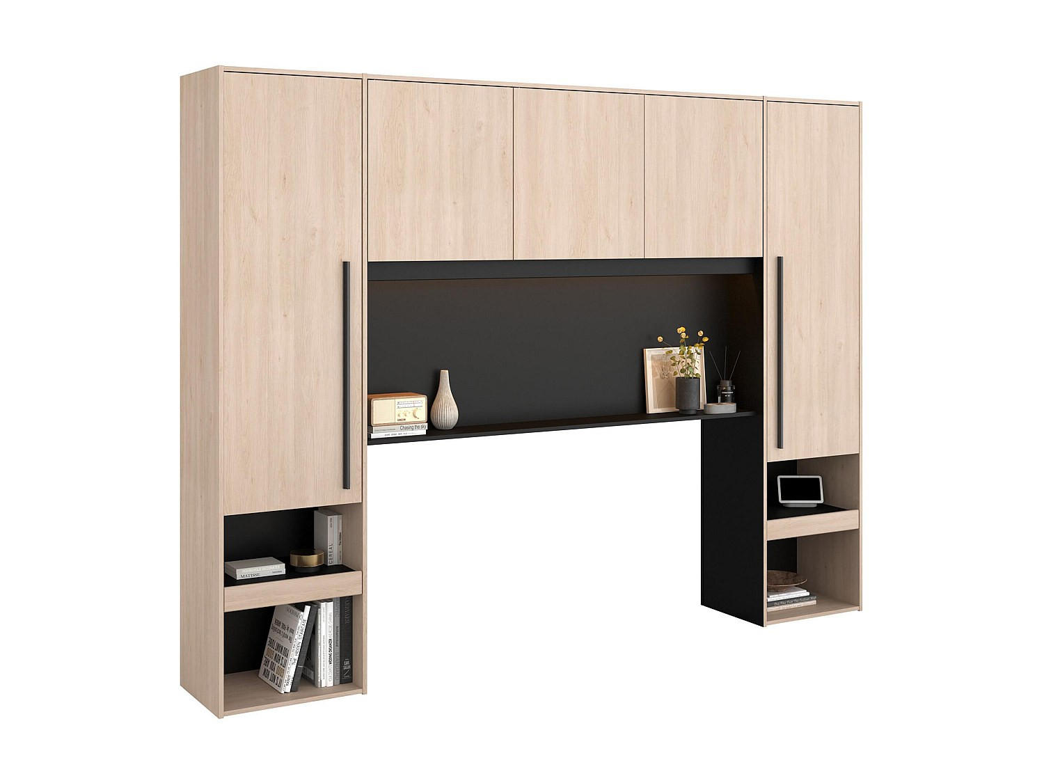 BETTBRÜCKE - 2 Personen - holz - naturfarben hell Velona - Naturfarben, Holz (140/200cm) - Vente-Unique