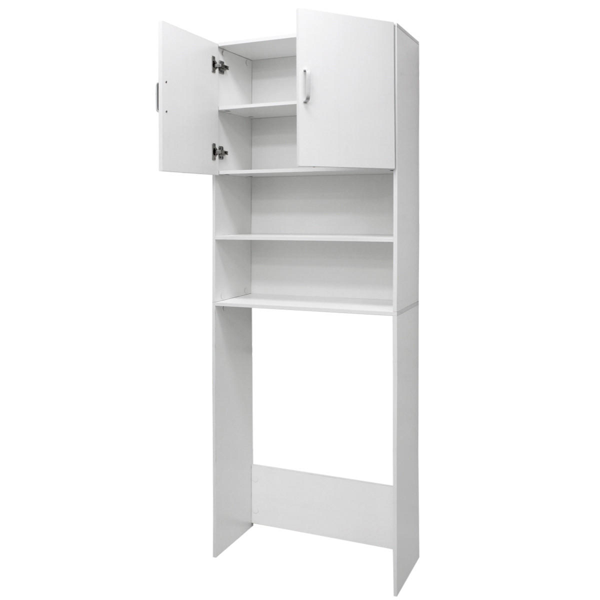 WASCHMASCHINENSCHRANK - Weiß, Holzwerkstoff (25/190/63cm) - ECD-Germany