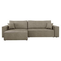 ECKSOFA Karl - Hellbraun/Schwarz, Holz/Kunststoff (272/145cm) - MIRJAN24