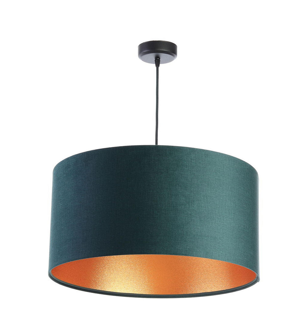 HÄNGELEUCHTE Grün 50/25 cm - Goldfarben/Grün, Kunststoff (50/0.8/25cm) - ONZENO
