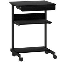 SCHREIBTISCH Spanplatte Metall Schwarz - Schwarz, Holzwerkstoff/Metall (56/51/79cm) - HOMCOM