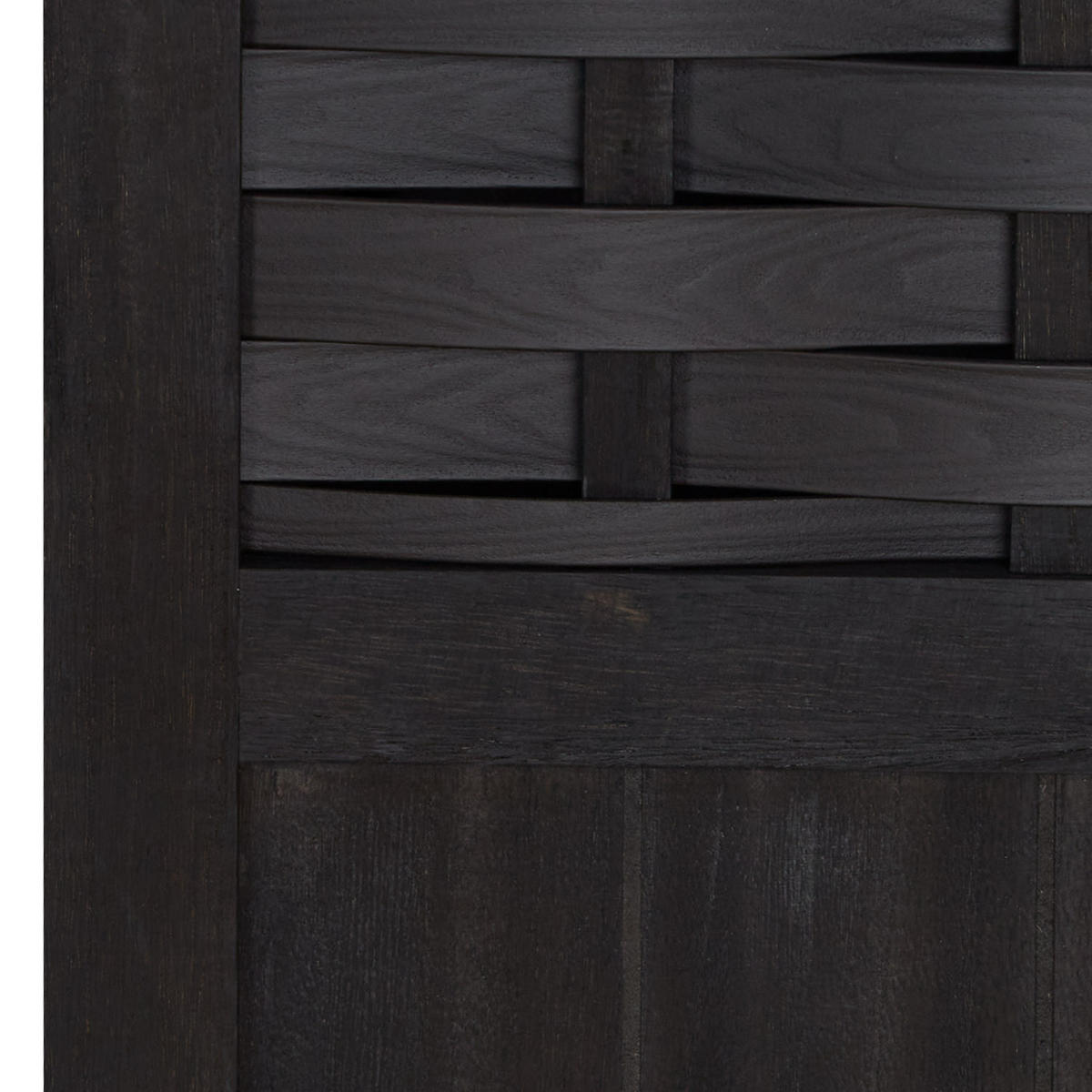 PARAVENT 120/170 cm Schwarz - Schwarz, Holz (120/170/2cm) - Homestyle4u