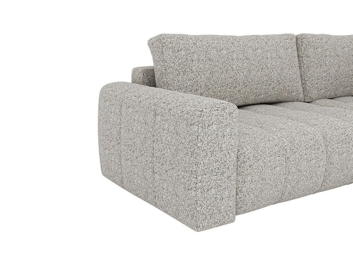 SOFA - 5 Personen - stoff - grau Loriona - Grau, Kunststoff/Textil (275/90/205cm) - Vente-Unique