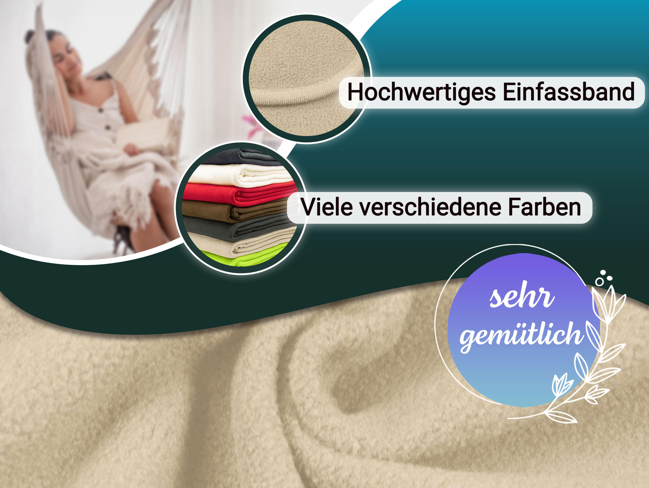 KUSCHELDECKE, 130x170 cm, 100% Polyester, Braun - Hellbraun, Textil (130/170cm) - Zollner