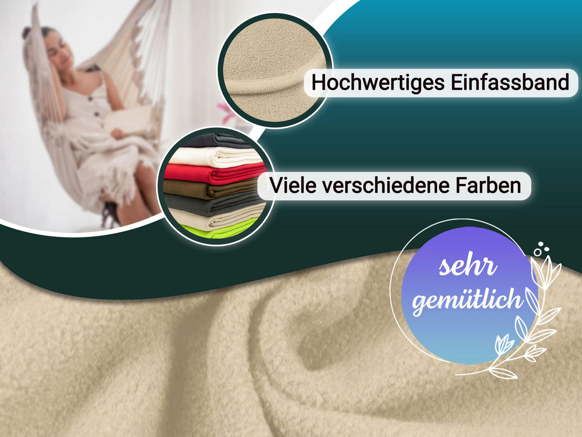 KUSCHELDECKE, 130x170 cm, 100% Polyester, Braun - Hellbraun, Textil (130/170cm) - Zollner