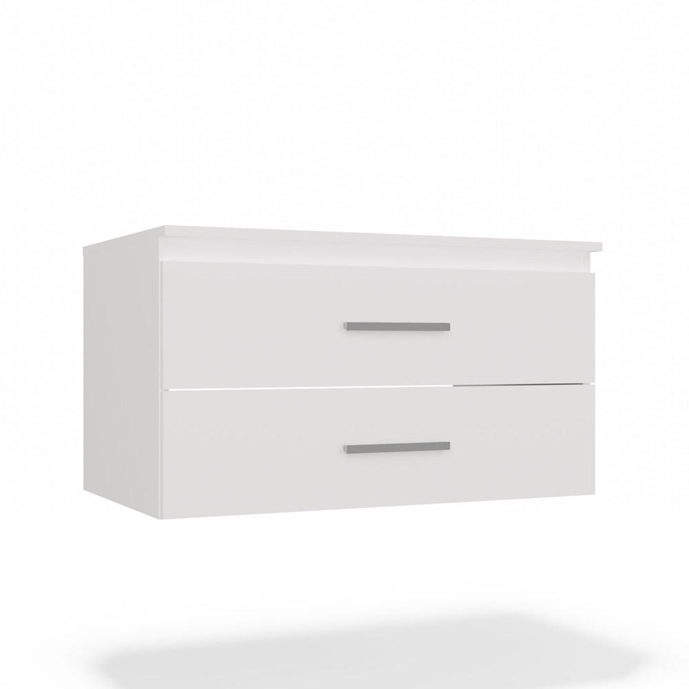 SKŘÍŇKA POD UMYVADLO bílá 80/45/50 - bílá, kompozitní dřevo (80/45/50cm) - RAUMHIRSCH FURNITURE