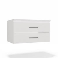 SKŘÍŇKA POD UMYVADLO bílá 80/45/50 - bílá, kompozitní dřevo (80/45/50cm) - RAUMHIRSCH FURNITURE
