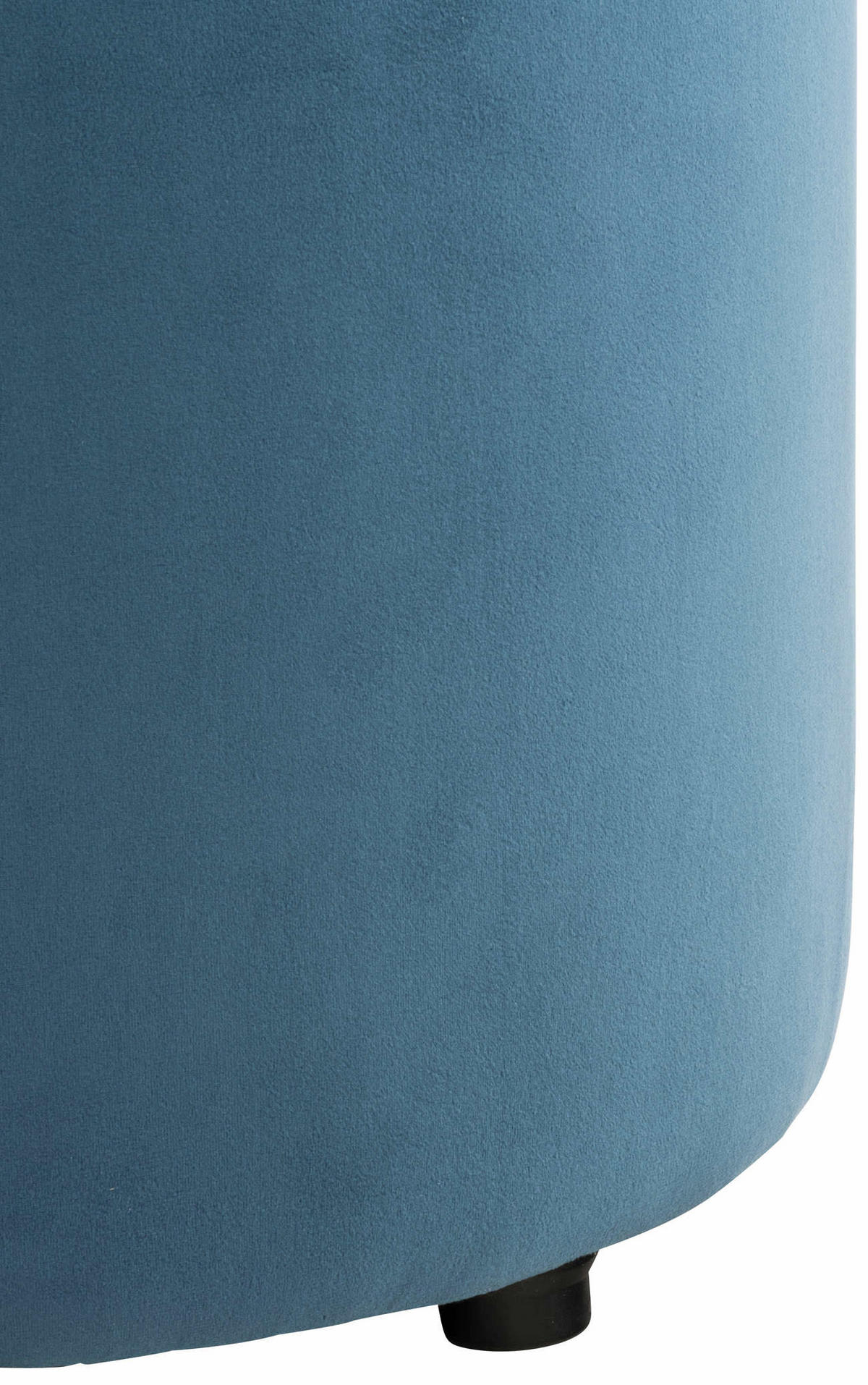 SITZWÜRFEL Samt Blau - Blau/Schwarz, Kunststoff/Textil (44/42/44cm) - CLP
