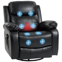 MASSAGESESSEL DE-06428 8 Vibrationsköpfe & verstellbare Lehne Schwarz - Schwarz, Metall (92/100/98cm) - ComfortXL