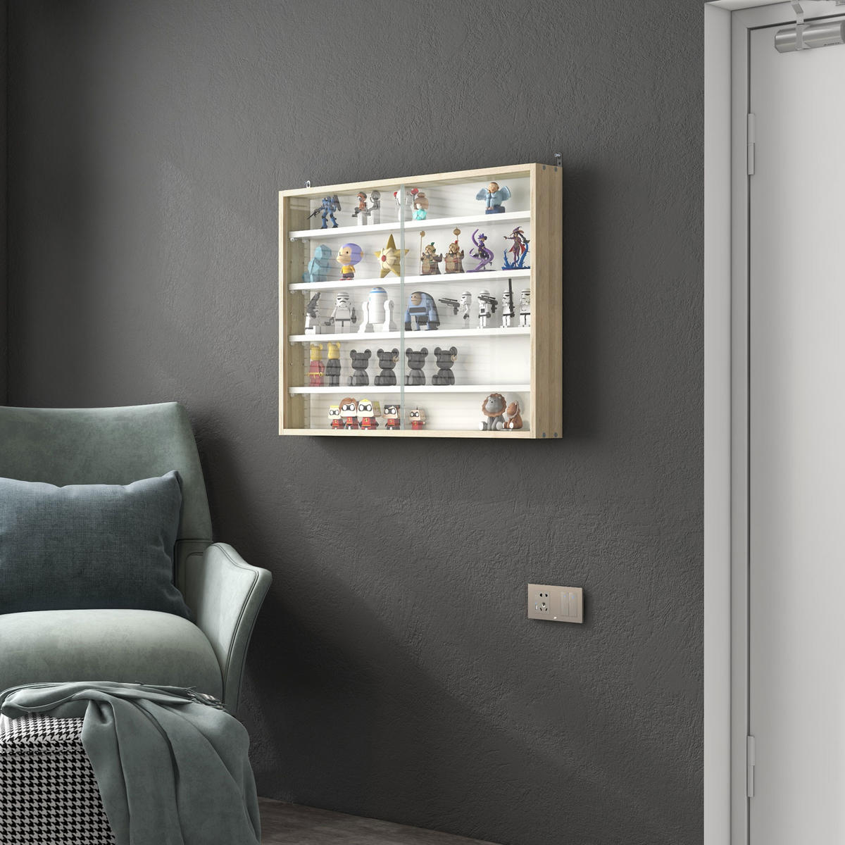 BÜCHERREGAL 80/9,5/60 cm - Eichefarben, Karton (80/60/9.5cm)