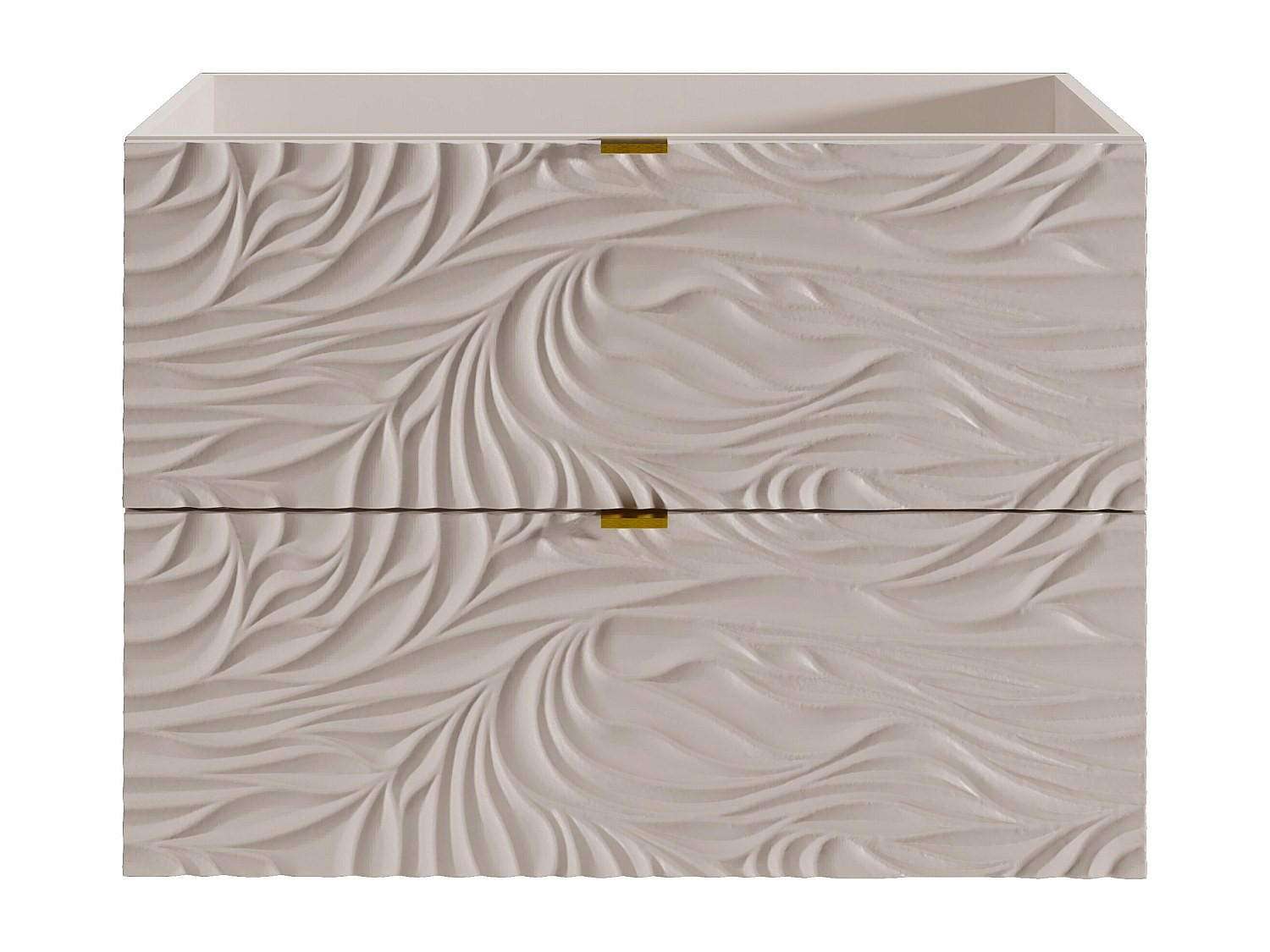 WASCHBECKENUNTERSCHRANK - 80 cm x 46 cm - holz - beige Rinarel - Beige, Holz (80/60/46cm) - Vente-Unique