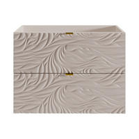 WASCHBECKENUNTERSCHRANK - 80 cm x 46 cm - holz - beige Rinarel - Beige, Holz (80/60/46cm) - Vente-Unique