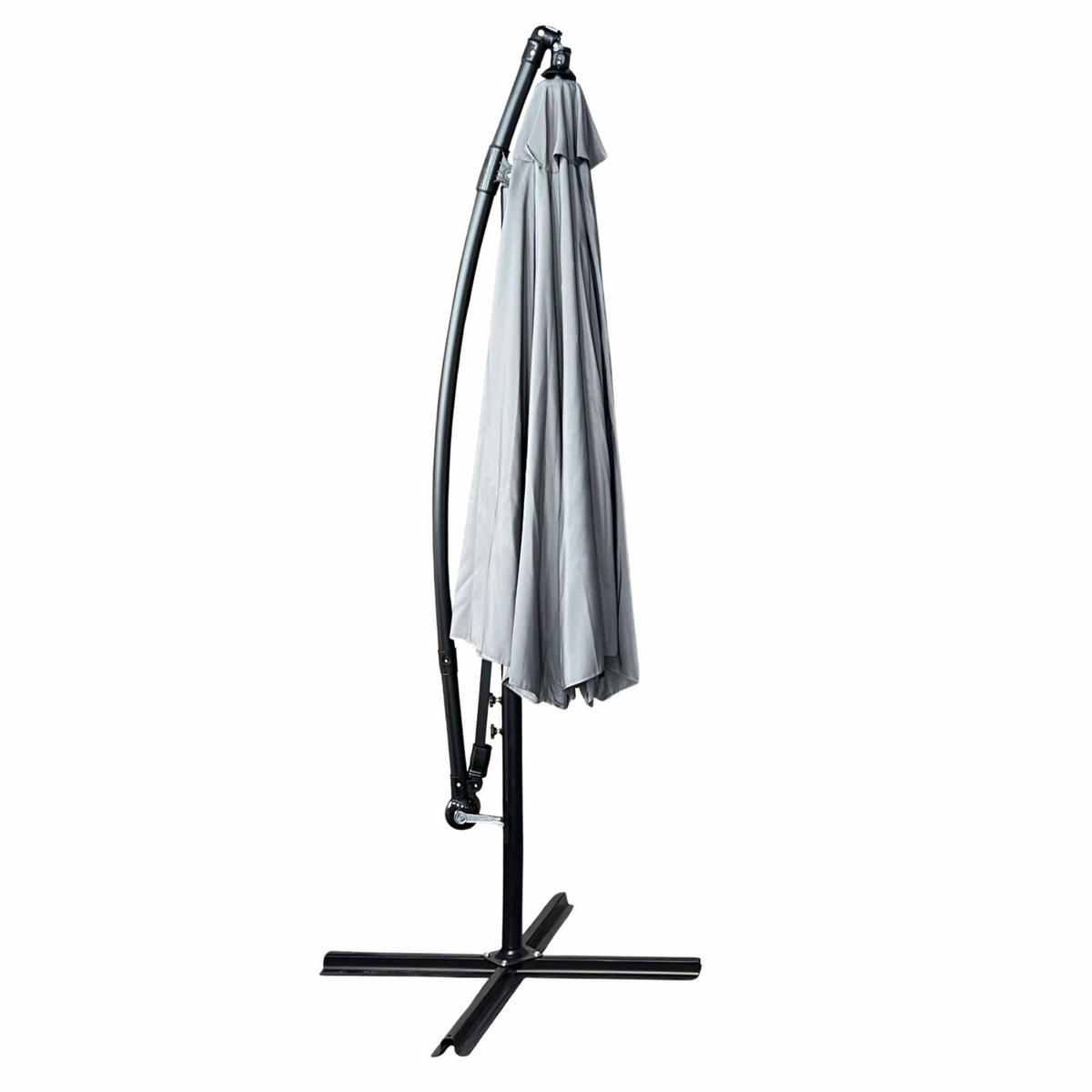 SONNENSCHRIM Grau 245/300 cm - Schwarz/Grau, Metall (300/300cm) - Akord