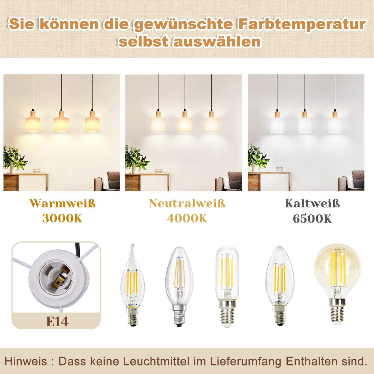 HÄNGELEUCHTE Zukunft 47/11/173 cm - Weiß, Holzwerkstoff (47/11/173cm) - Nettlife