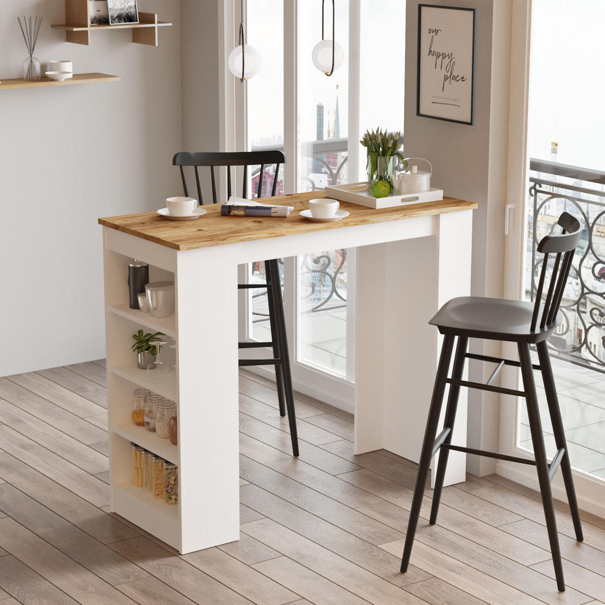 ESSTISCH setup Braun - Braun, Holz (120/52/102cm) - Habitat Garten