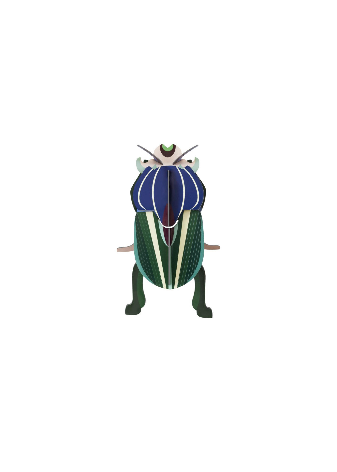 WANDDEKO Eleganter Jade-Käf 3.5/16.5 cm - Multicolor, Wellpappe (3.5/16.5/10cm) - KUNSTLOFT