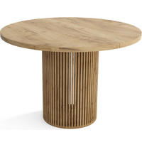 TISCH Eiche DIEGO Ausziehbar - Eichefarben/Goldfarben, Holzwerkstoff (100/48/77cm) - Sepro Meble