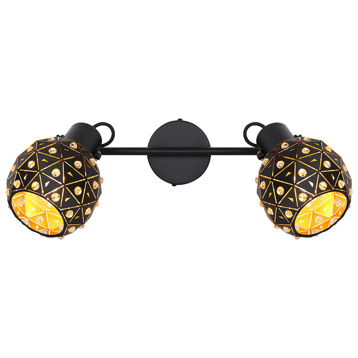 DECKENLEUCHTE Jodie Metall Schwarz - Schwarz, Metall (35/12/26cm) - Globo Lighting