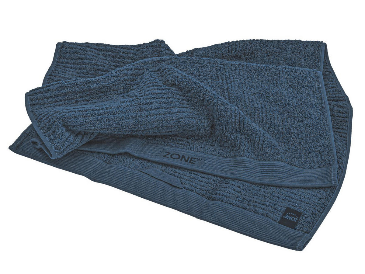 HANDTUCH Classic dark blue 50/100 cm - Blau, Textil (50/100cm) - Zone Denmark