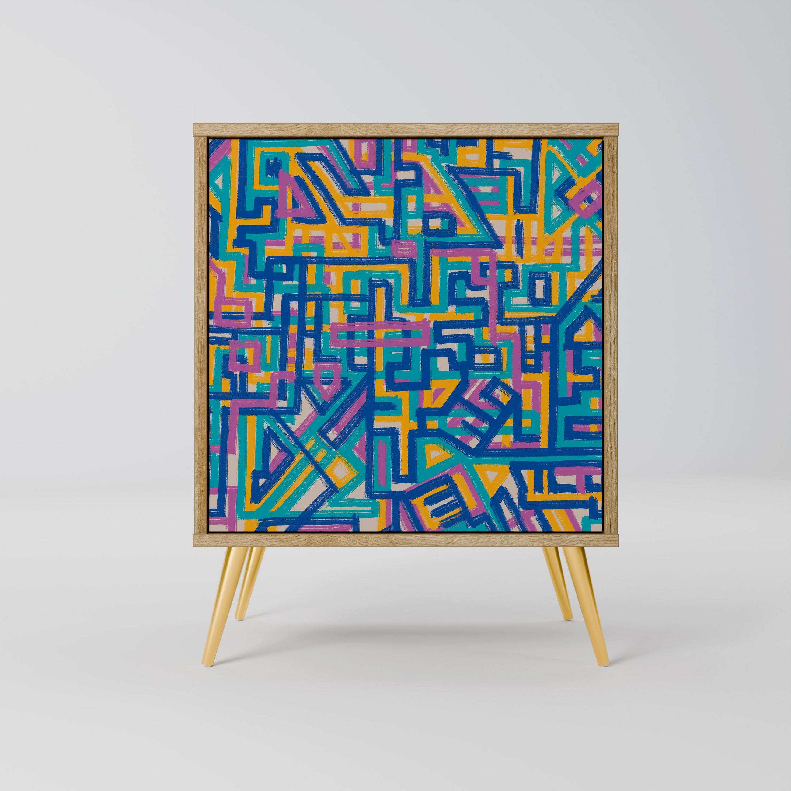 SpaceRebels Sideboard Eiche 57.5x75.5x42 cm